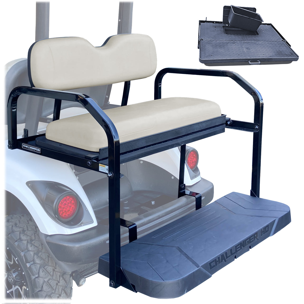 ProFormX Challenger HD Rear Seat - Fits Yamaha G29-Drive 2007-2016 (Stone Cushions)