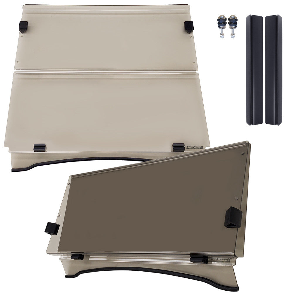 ProFormX Tinted Fold-Down Windshield - Fits Yamaha Drive (2007-2016)